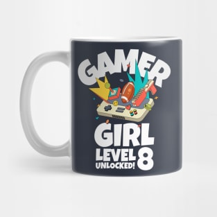 Gamer Girl Level 8 Unlocked! Mug